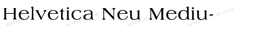 Helvetica Neu Mediu字体转换